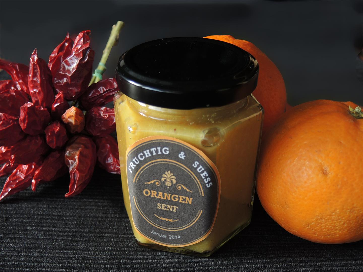 Orangensenf - fruchtig und scharf - Chilirosen