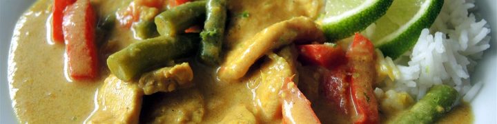 Indisches Korma Hähnchen-Curry - Chilirosen