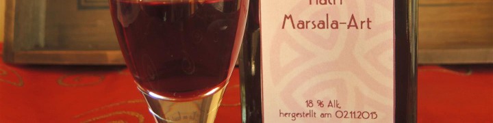 Wein-Likör nach Marsala Art - Chilirosen