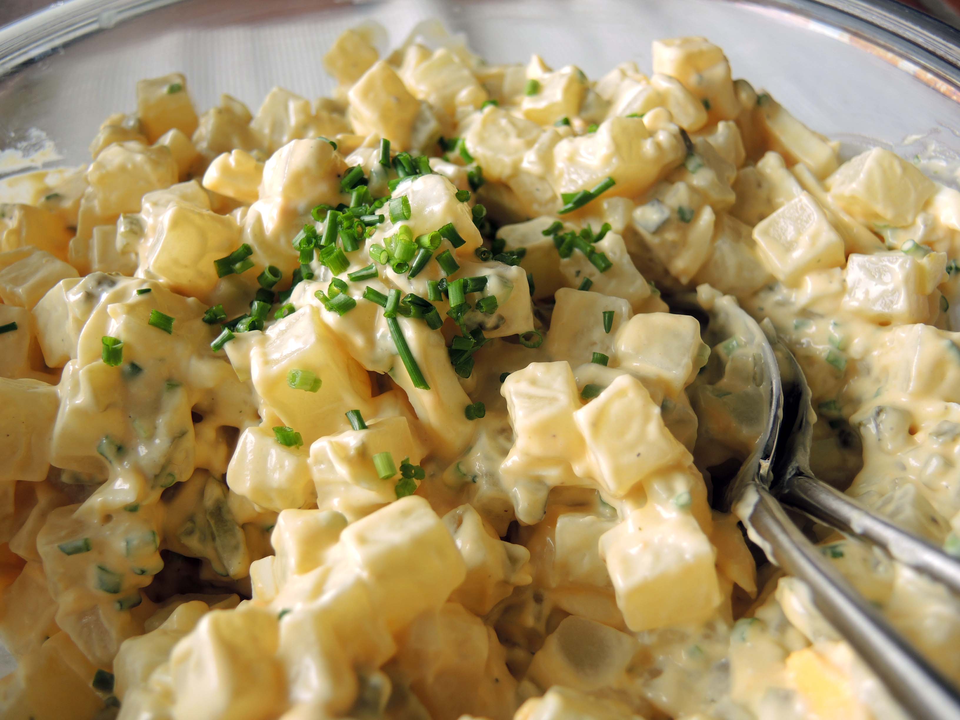 Kohlrabisalat oder falscher Kartoffelsalat Low Carb - Chilirosen