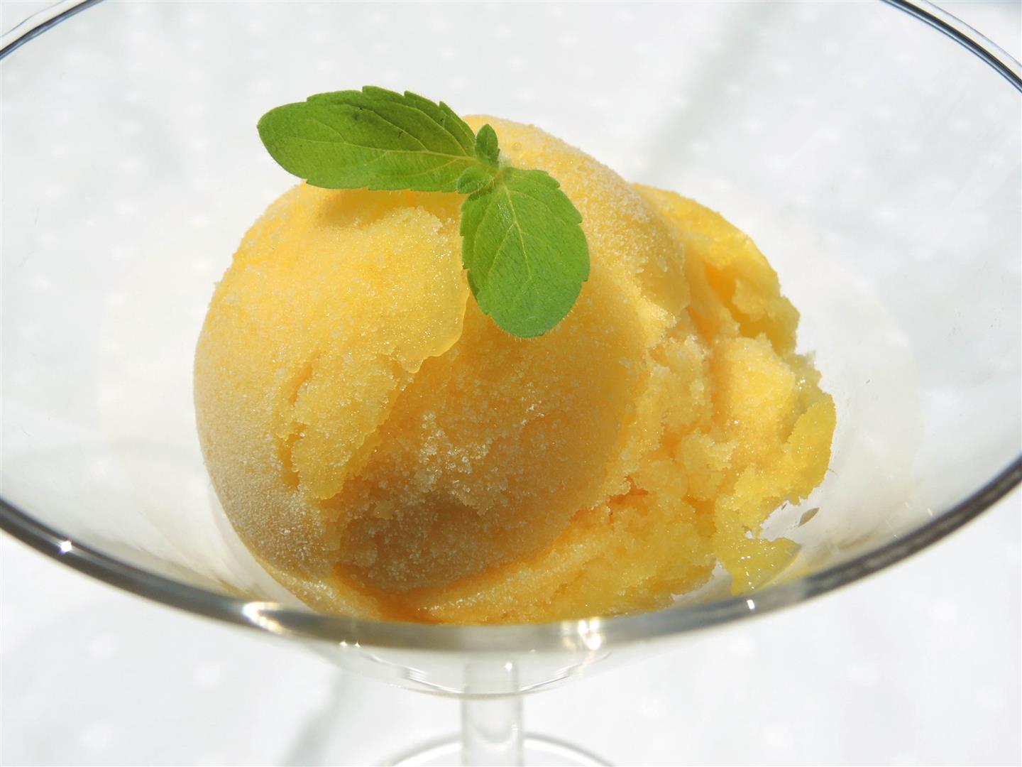 Erfrischendes MangoSorbet auch low carb Chilirosen